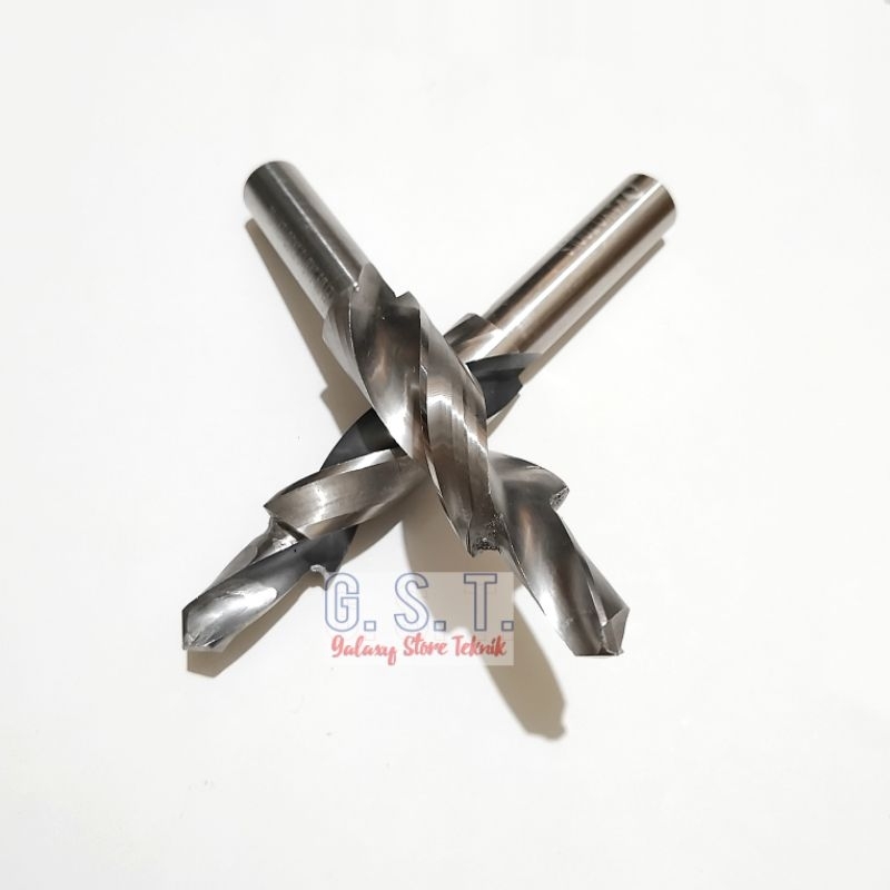 drill mata bor besi 16mm as 12mm hss step dril 9.5×16×12mm Long 110mm bekas mulus