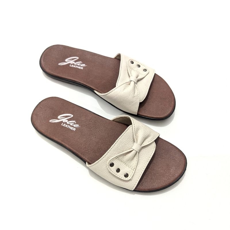 Sandal Wanita Kulit Sandal Teplek Kulit Asli Garut