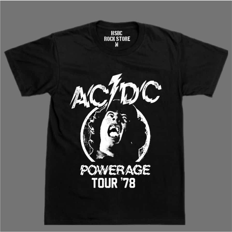 Tshirt ACDC power rage tour 78 x rock store Premium