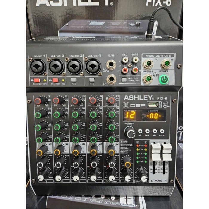 MIXER ASHLEY 6 CHANNEL ORIGINAL FIX6 PROMO