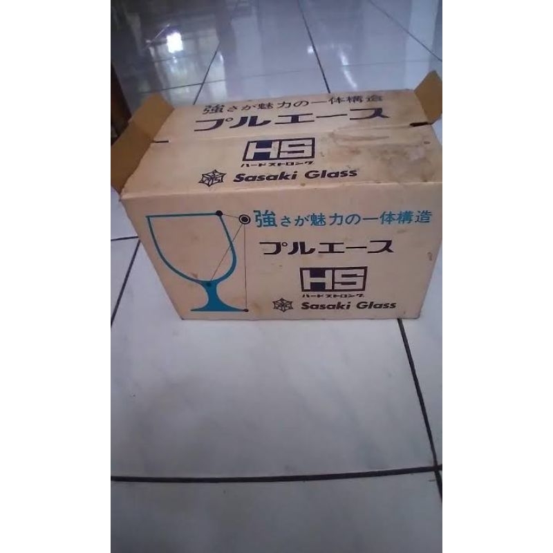 Gelas chrystal HS jepang ORI premium, gelas kristal HS original