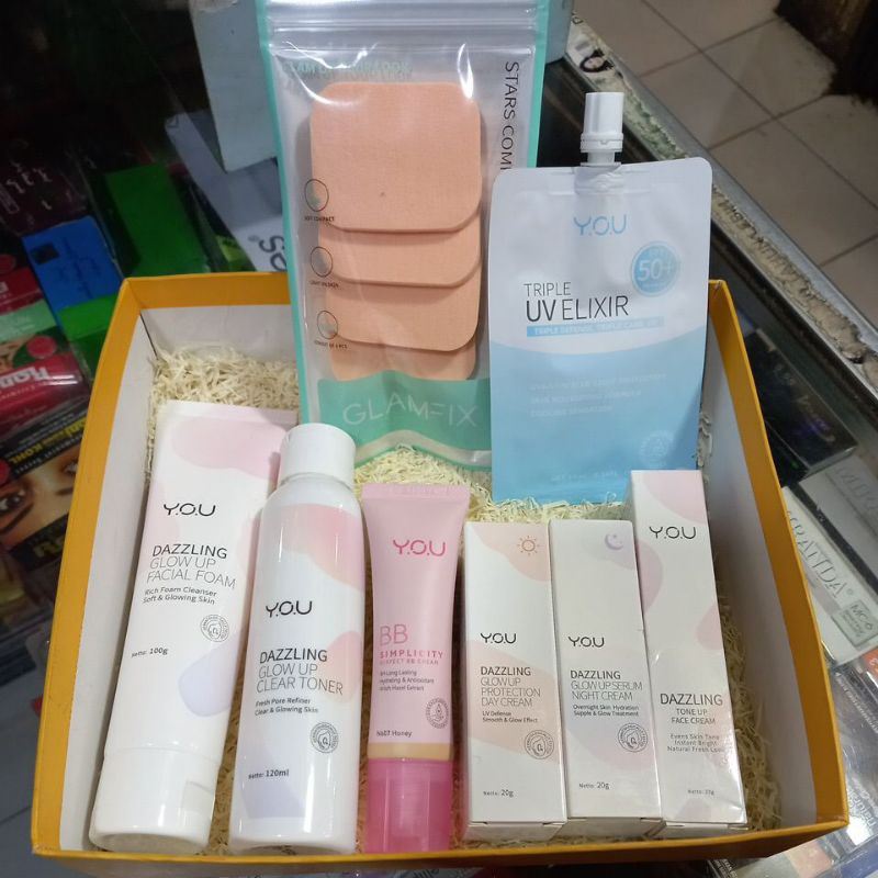 Paket Skincare YOU Dazzling Glow up series cream 20g