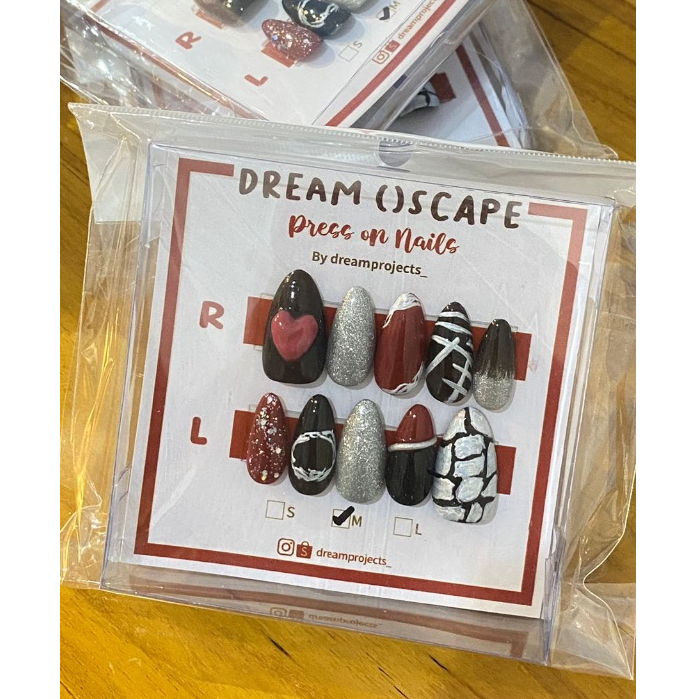 NCT DREAM ()SCAPE INSIPIRE YOUGURT SHAKE TREASURE FAKE NAILS PRES ON NAILS