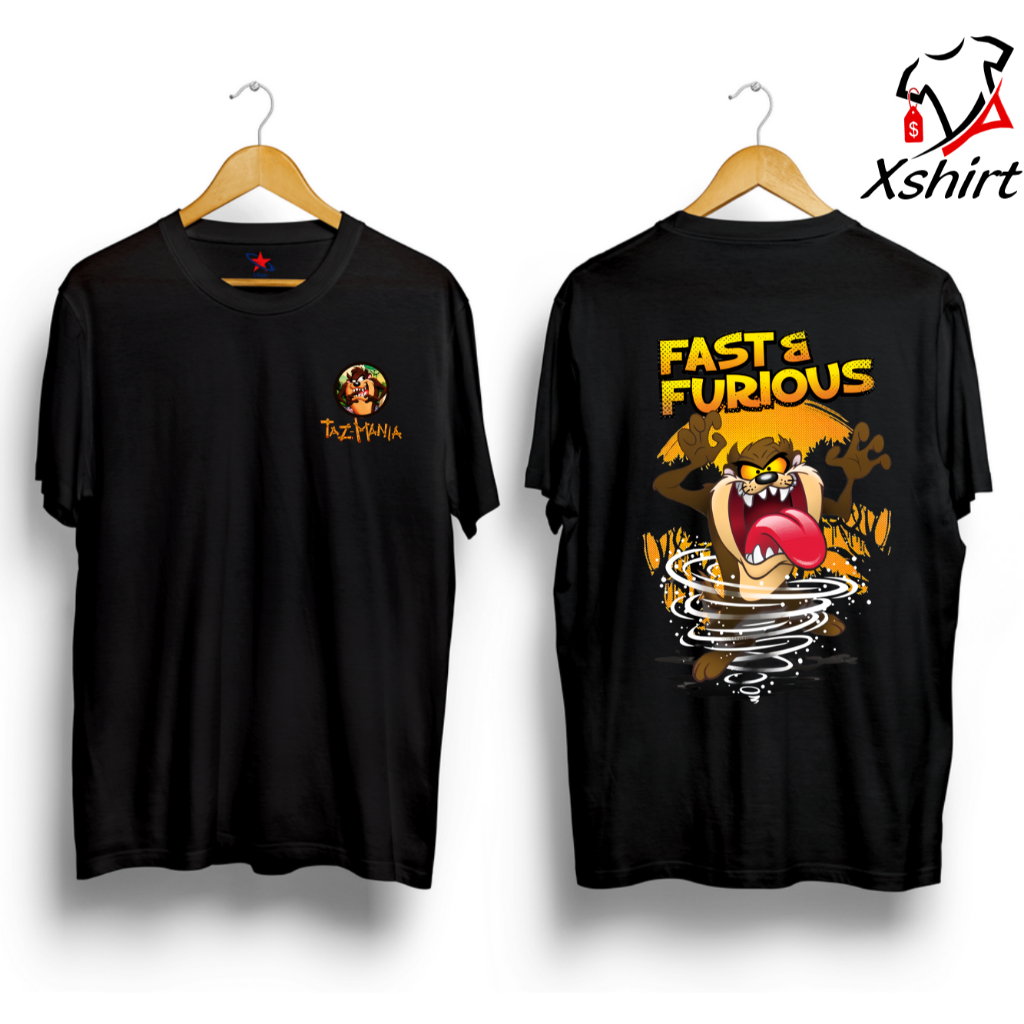 Baju Kaos Fast And Forious Taz Mania | Tshirt Kartun Anak Taz Mania Keren