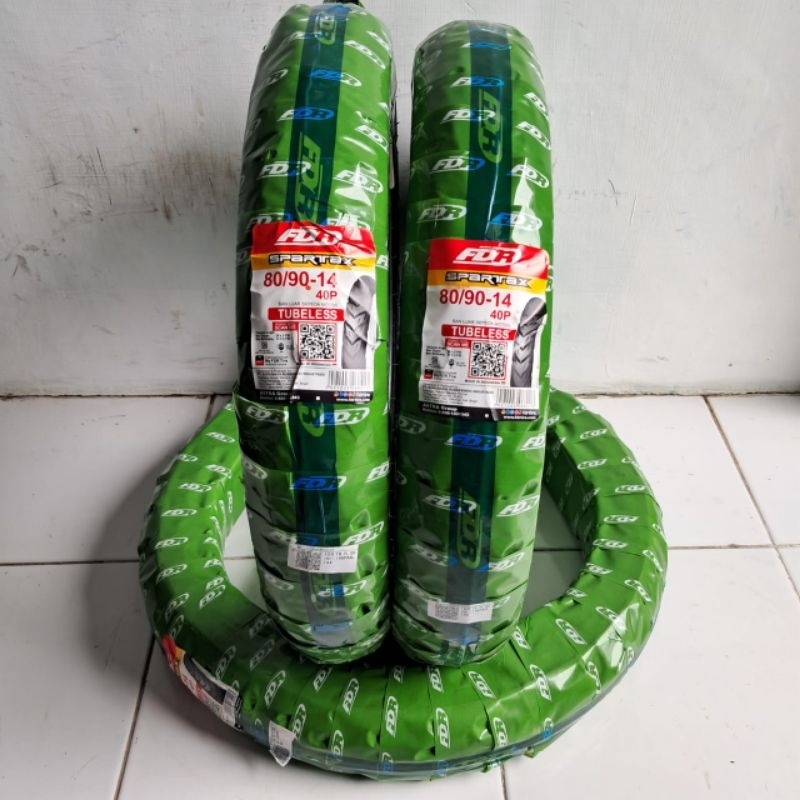 Ban luar FDR Spartax 80/90-14 Tubetype ban depan motor mio, beat, vario