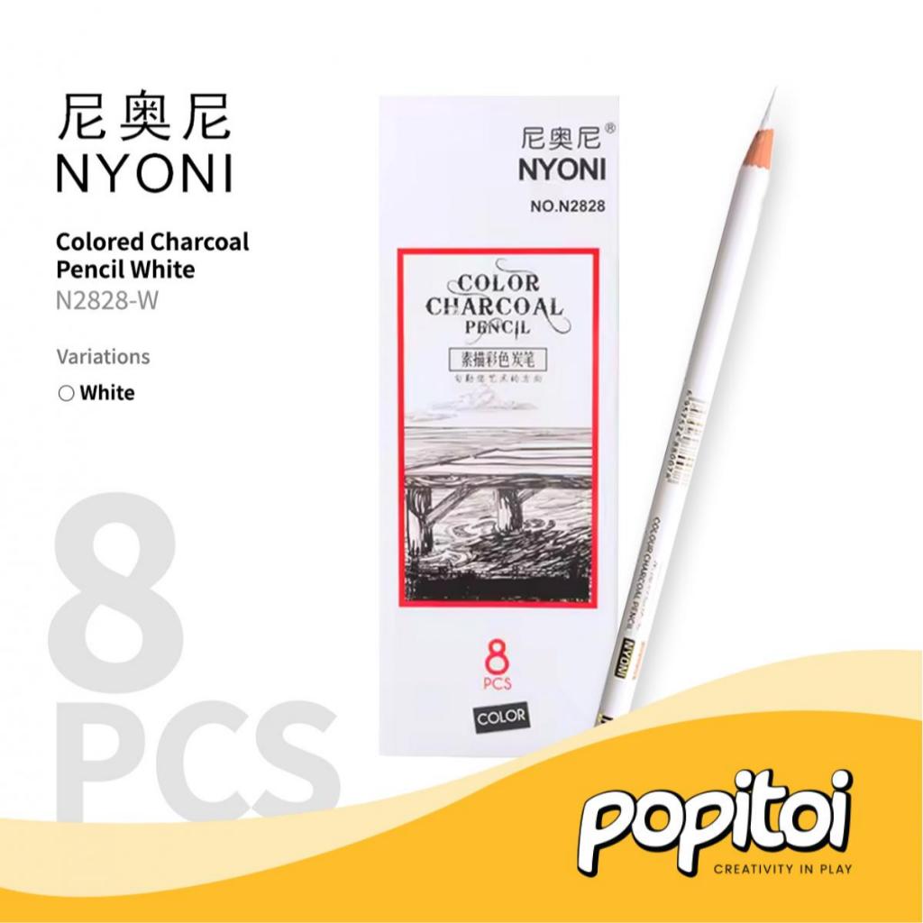 

NYONI N2828 Standard Colored Charcoal Pencil (Satuan) Pensil Arang Warna
