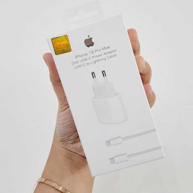 CHARGER USB-C IPHONE 13 PRO MAX 25W FAST CHARGING POWER ADAPTER (BUKA SEGEL)