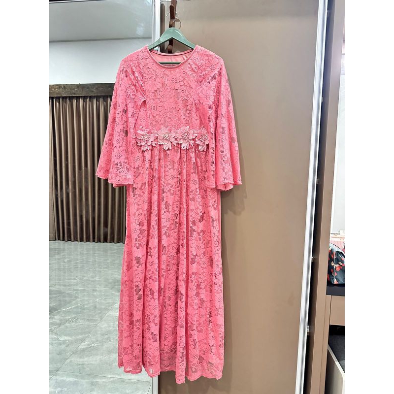 (PRELOVED)BRUKAT DUSTY PINK