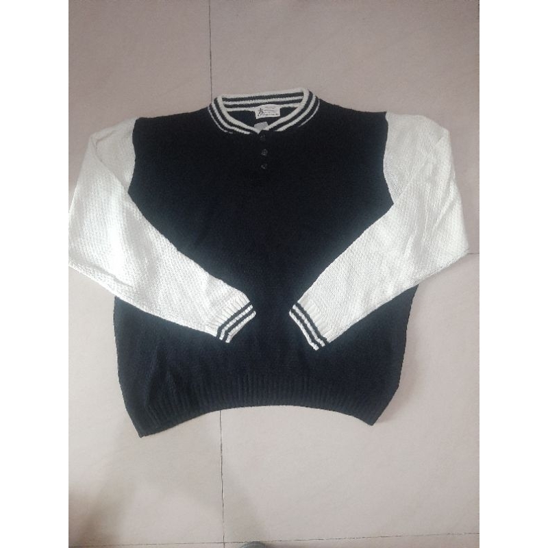 Half Button Varsity Knitwear Rajut Second PL Preloved