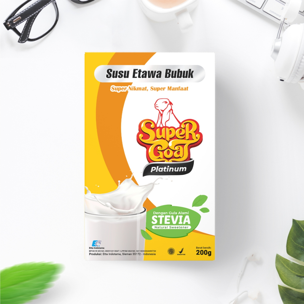 

Minuman Bubuk Susu Kambing Etawa Dengan Gula Stevia Untuk Kesehatan Diabetes Merek Super goat 1 Box