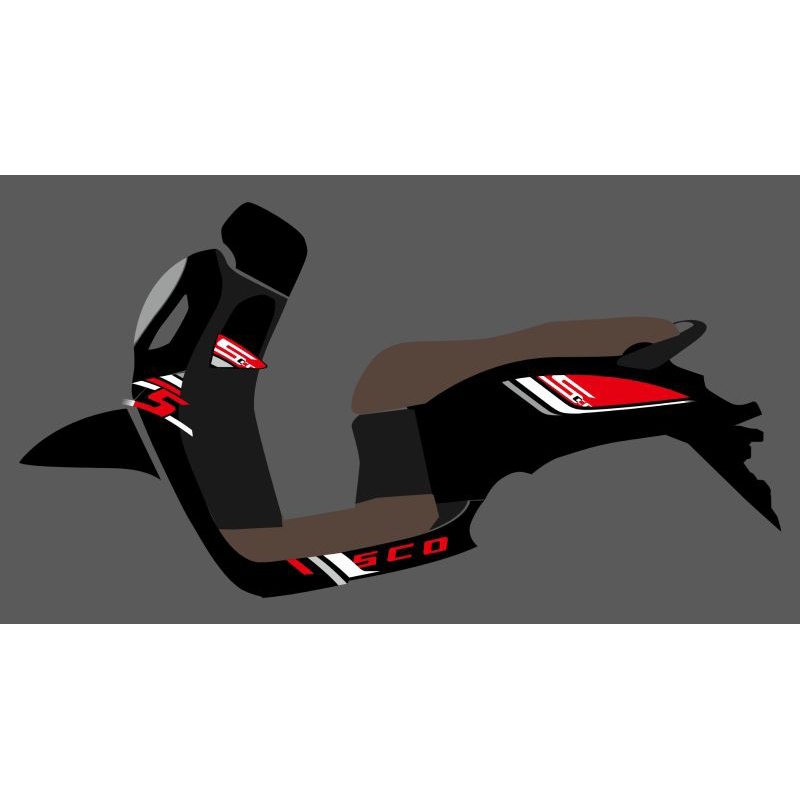 STRIPING STICKER TRANSPARAN SCOOPY NEW 2024 MOTIF ORI