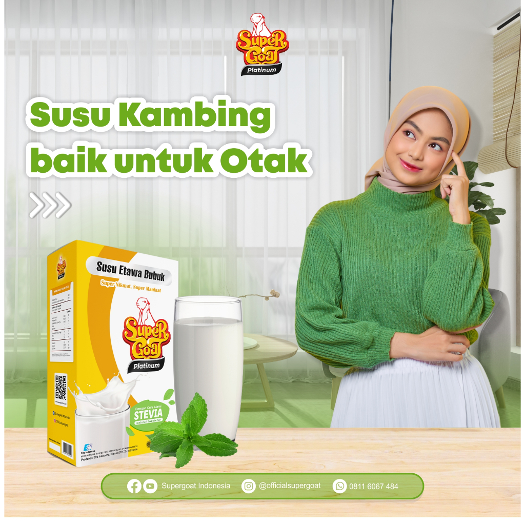 

Super Goat Stevia Menu Sarapan Herbal Dari Susu Kambing Etawa Untuk Penderita Diabetes 1 Box