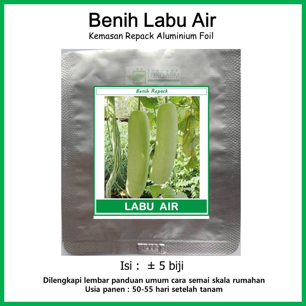 Benih Labu Air Blonceng  Kemasan Repack  - Bibit Biji Benih Sayuran  5 ribuan