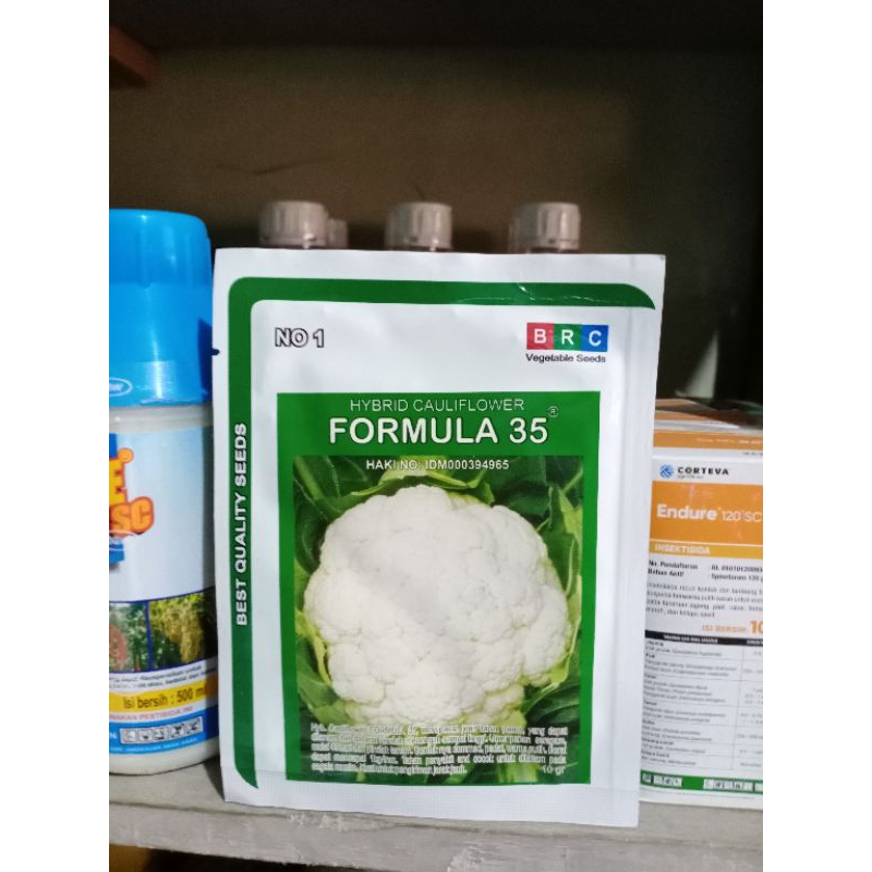 Benih kembang kol formula 35 kemasan 10 gram original Pack