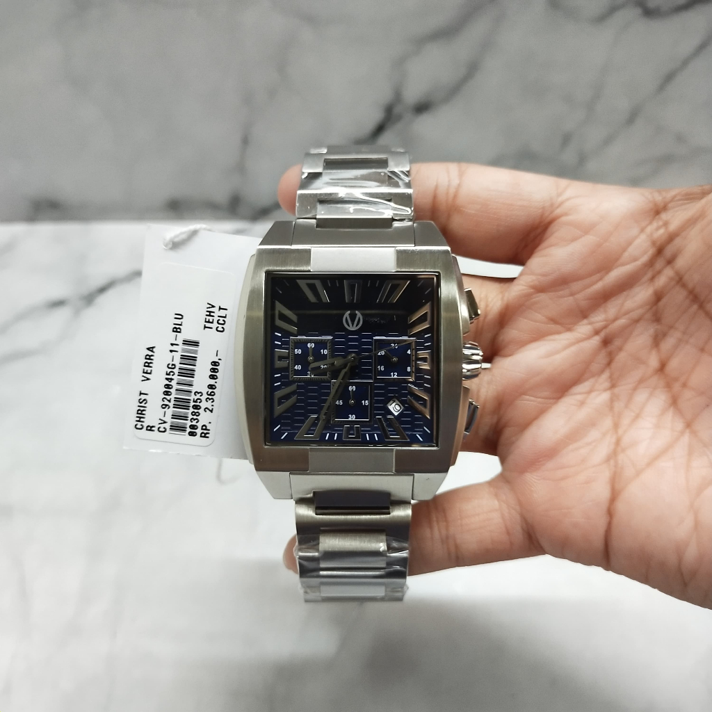 Jam Tangan Pria Original Asli  Christ Verra CV 920045G