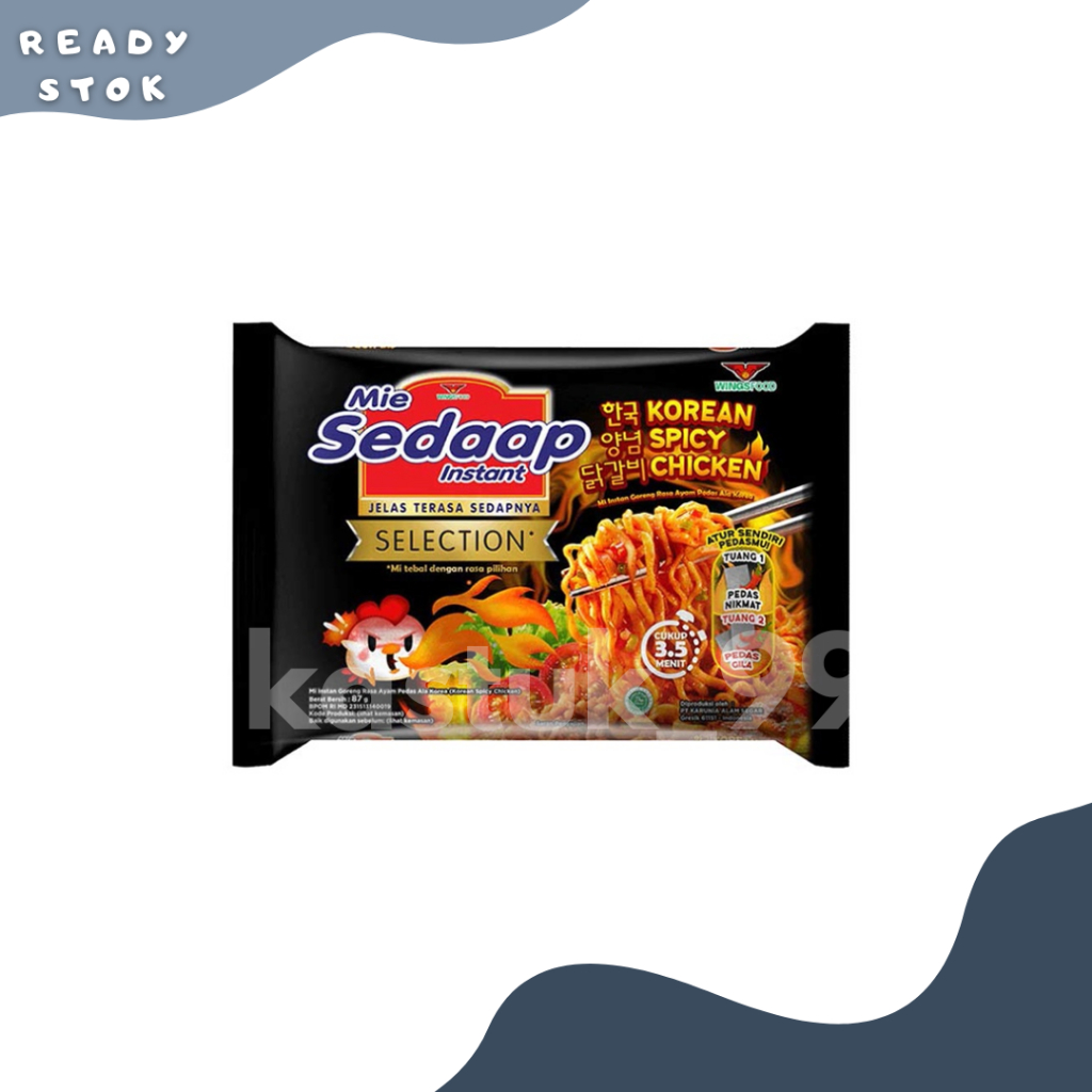 

MIE INSTAN GORENG/ SEDAAP MIE KOREAN SPICY CHICKEN 87 GR