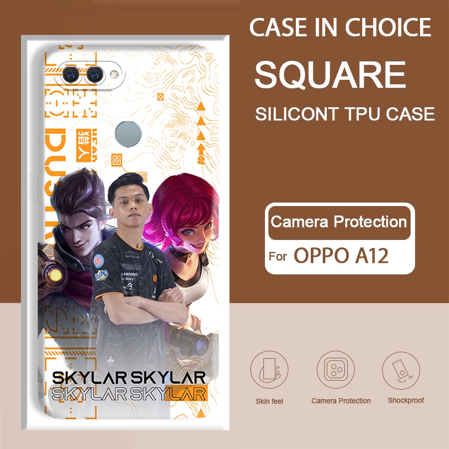 Case hp oppo a12 A5s motif art RRQ ESPORT art aesthetic bear terbaru bahan softcase camera silikon