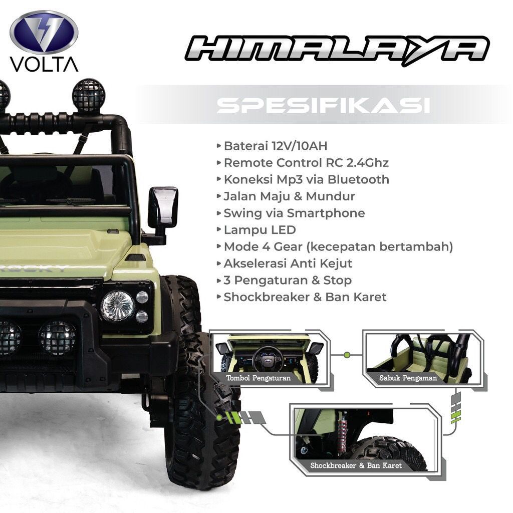 (BATAM) Mainan Mobil Aki VOLTA 5023 ROCKY MONSTER HIMALAYA
