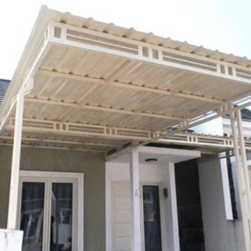 Atap Kanopi Minimalis Upvc Rooftop Rangka Hollow Galvanis /m2