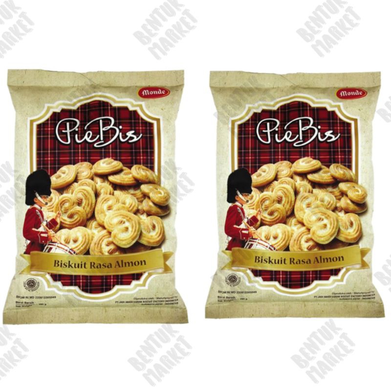 

MONDE Piebis Biskuit Almon 190gr / Biskuit / Cemilan