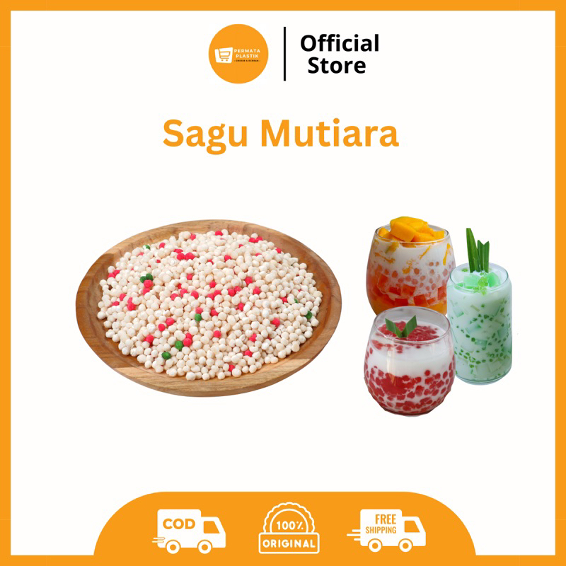 

Sagu Mutiara Mata Ikan Mango Sago Buko Pandan 250 gr