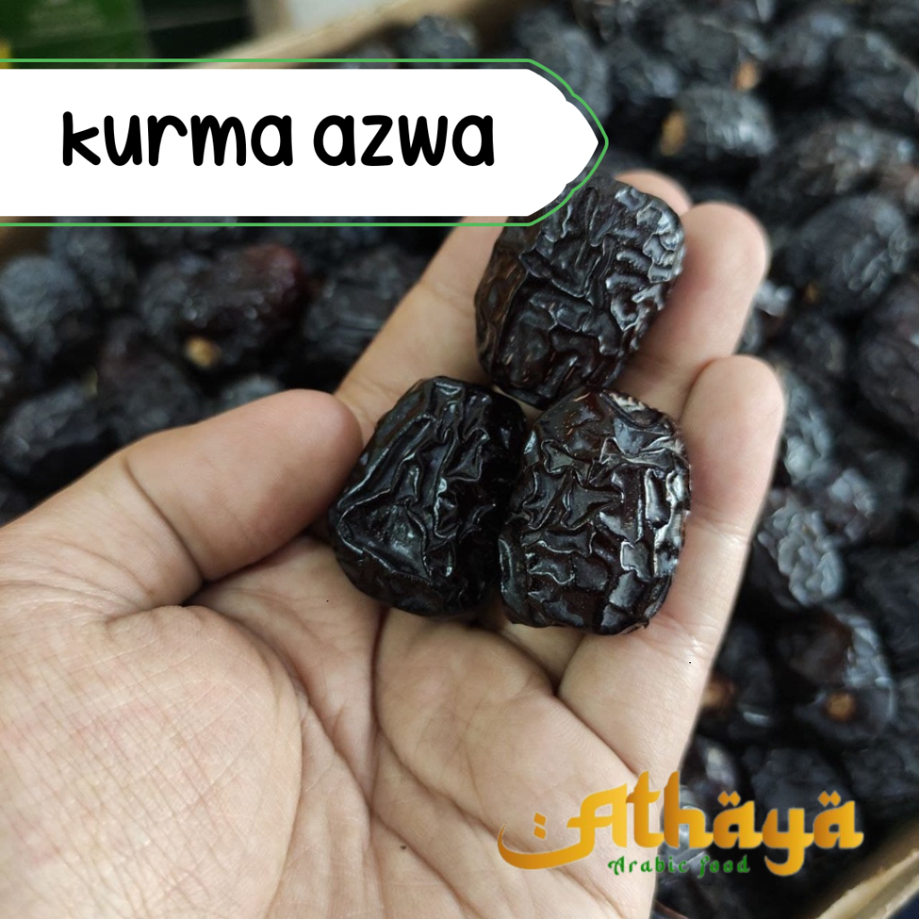 

KURMA AZWA 1kg Premium Timur Tengah Kurma Nabi Asli Madinah High Quality