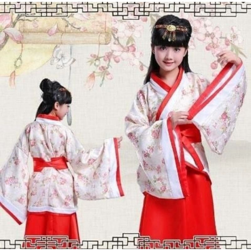 hanfuu cina anak cewek stelan hanfuu kostum hanfu kostum hanfu cina stelan baju cina stelan cny impo