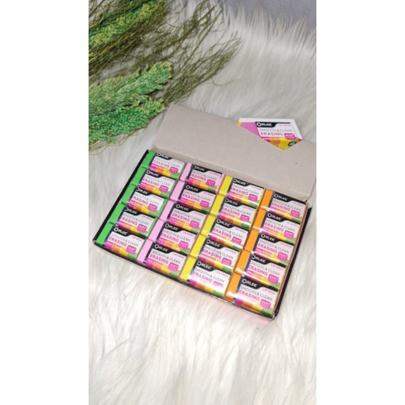 

(1 PACK) STIP WARNA ORLEE/PENGHAPUS ORLEE WARNA WARNI ISI 40 PCS