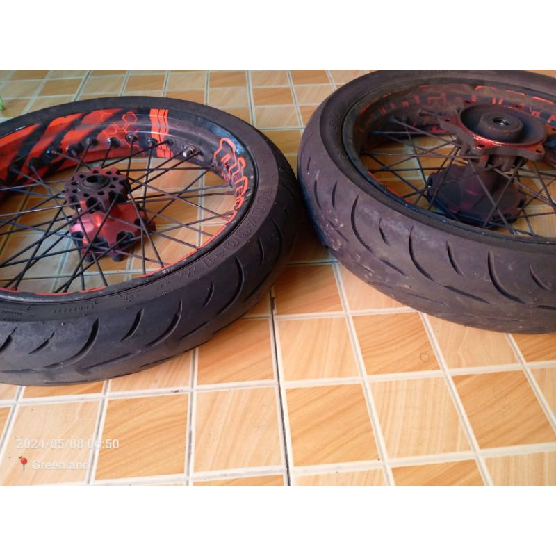 Velg copy RCB pnp CRF KLX CB 150, Vixion Full Set Ban