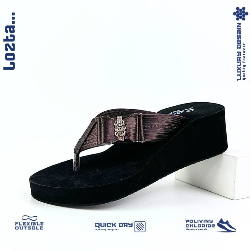 LOZTA Sendal Jepit Wanita Terbaru Tinggi 5cm Fashionista 01 Series