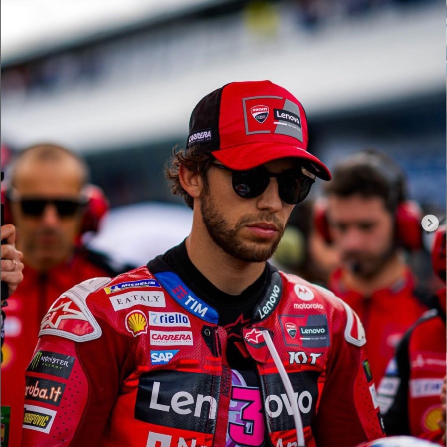 Ducati MotoGP 2024 Enea Bastianini Cap 9FORTY E-Frame. Topi Unisex Pria Wanita ORIGINAL