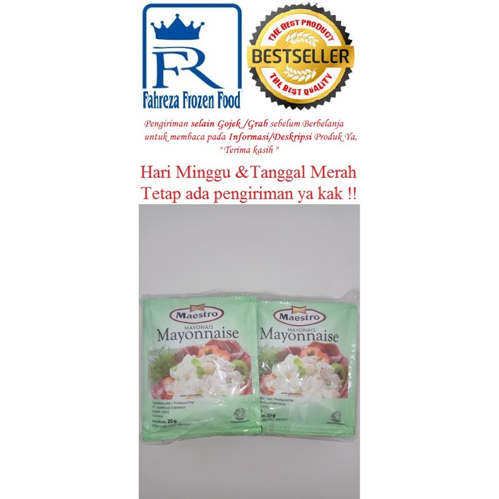 

Maestro Mayonaise Sachet 25Gram Isi 10 Harga Promo