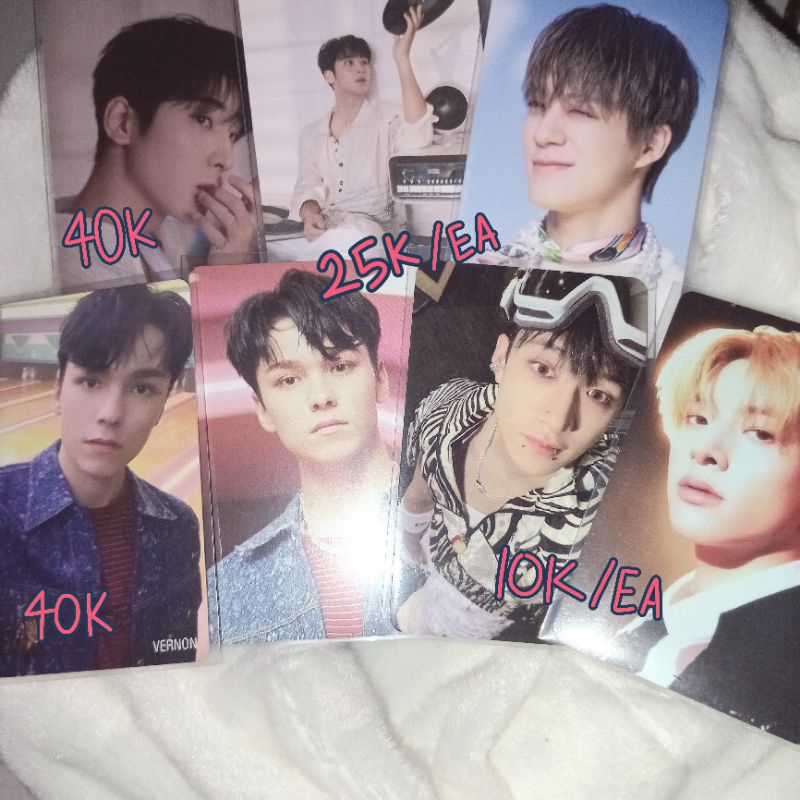 [WAJIB CO PACKING] Photocard Official Seventeen NCT Dream Enhypen Stray Kids Wonwoo Mingyu Jeno Vern