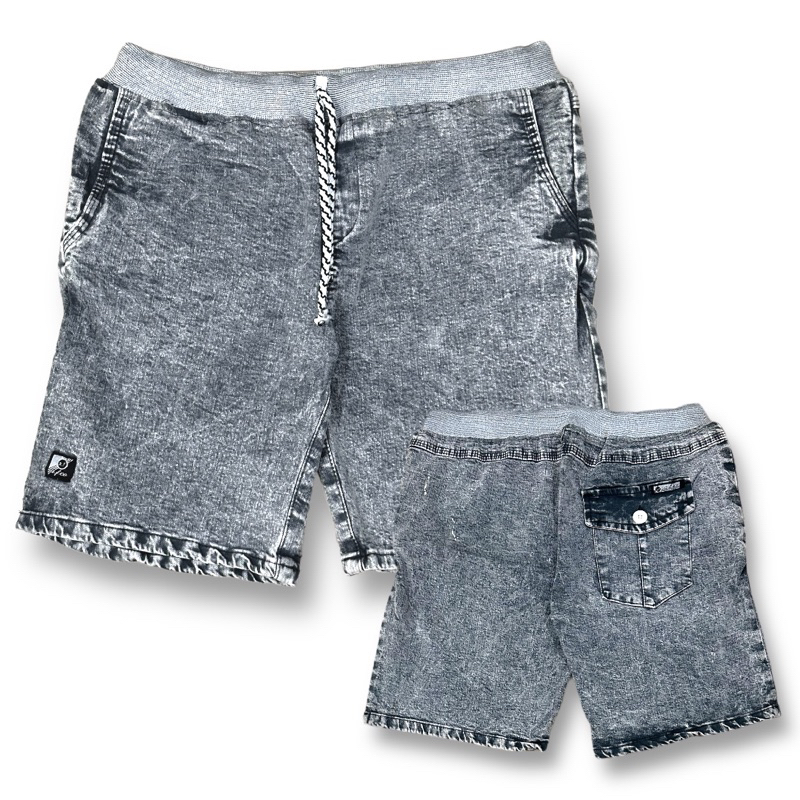 celana jeans pendek dewasa bahan tidak kaku