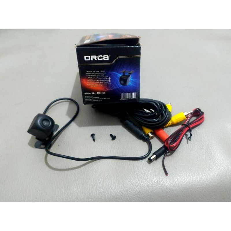 Kamera Mundur Mobil ORCA RC-169 NIGHT VISION UNIVERSAL Rear Car Camera Parkir RC169 RC 169 Built In HD High Resolution Wide View Angle