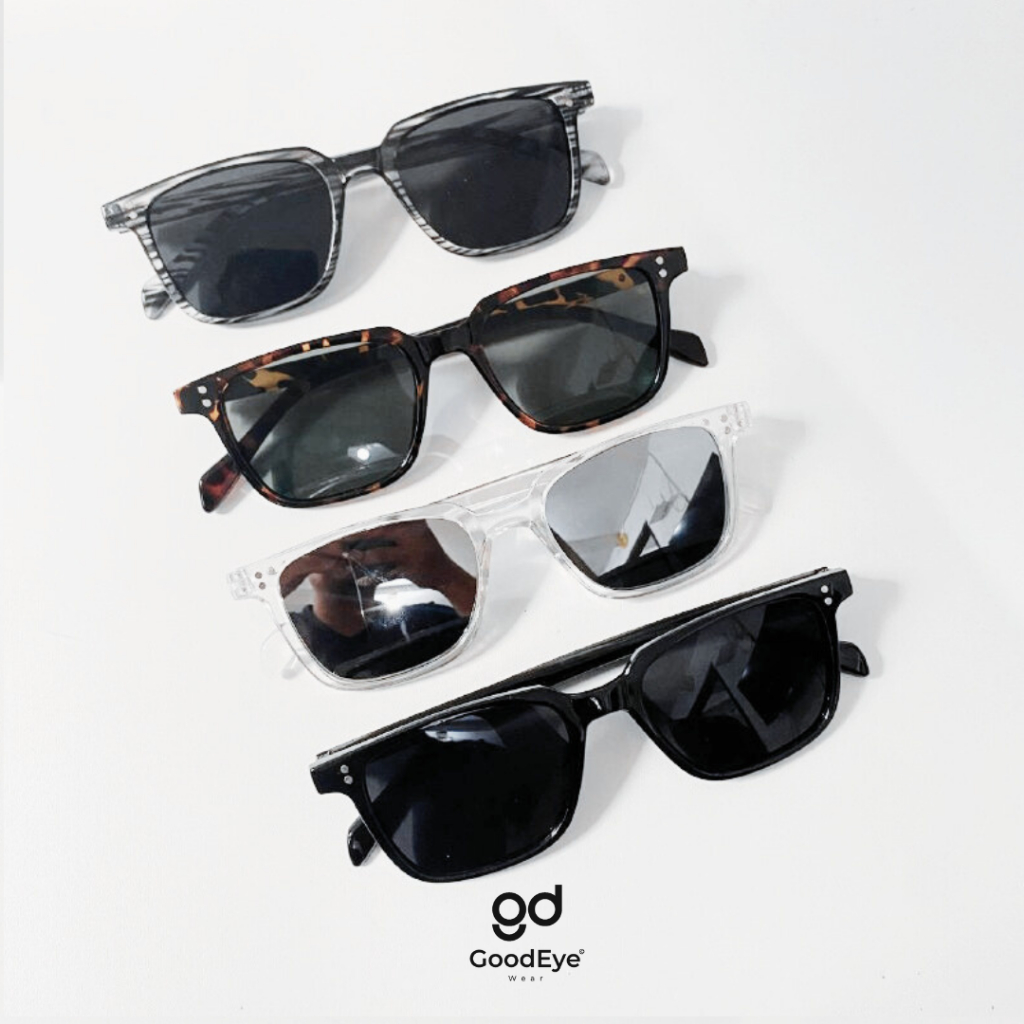 Kacamata Hitam Retro Cozy Vintage Pria Wanita