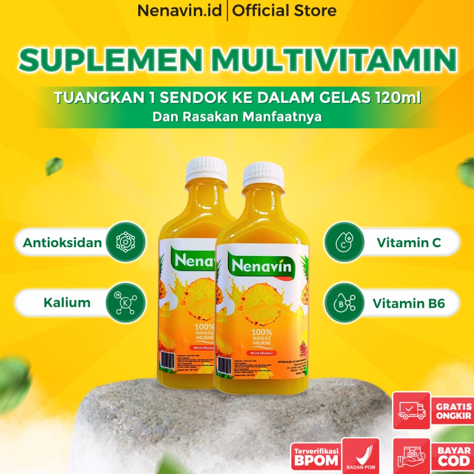 

Real Promotion Cuka Nanas Nenavin 2 Botol Bayar Ditempat