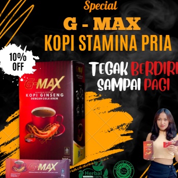 

Promosi Menarik Kopi Penambah Stamina Pria Dewasa Kopi Gmax 1 original tanpa efek samping Aman Sudah BPOM