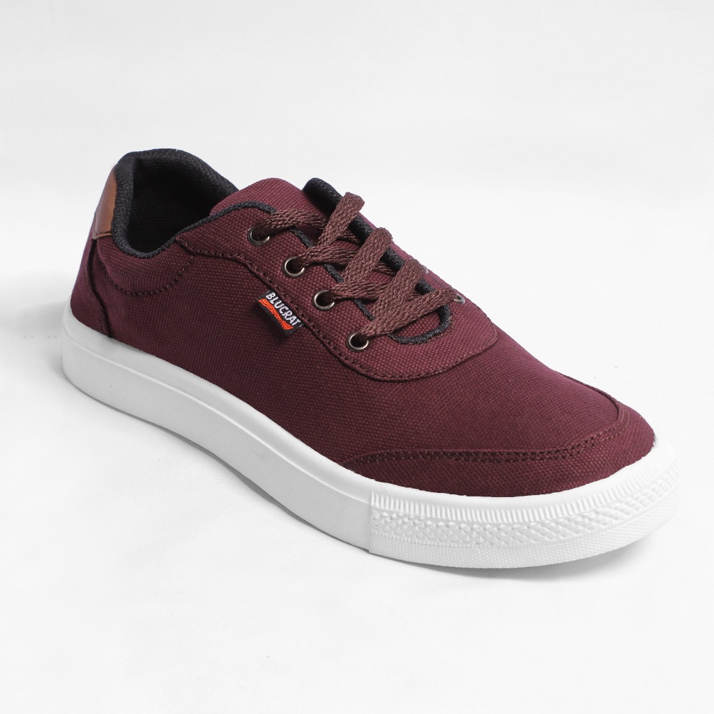 Sepatu Blucrat Sneakers Pria Jiren Maroon
