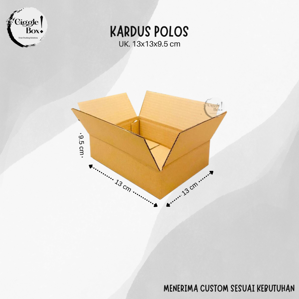

Kardus Box Polos baru uk. 13x13x9.5 cm
