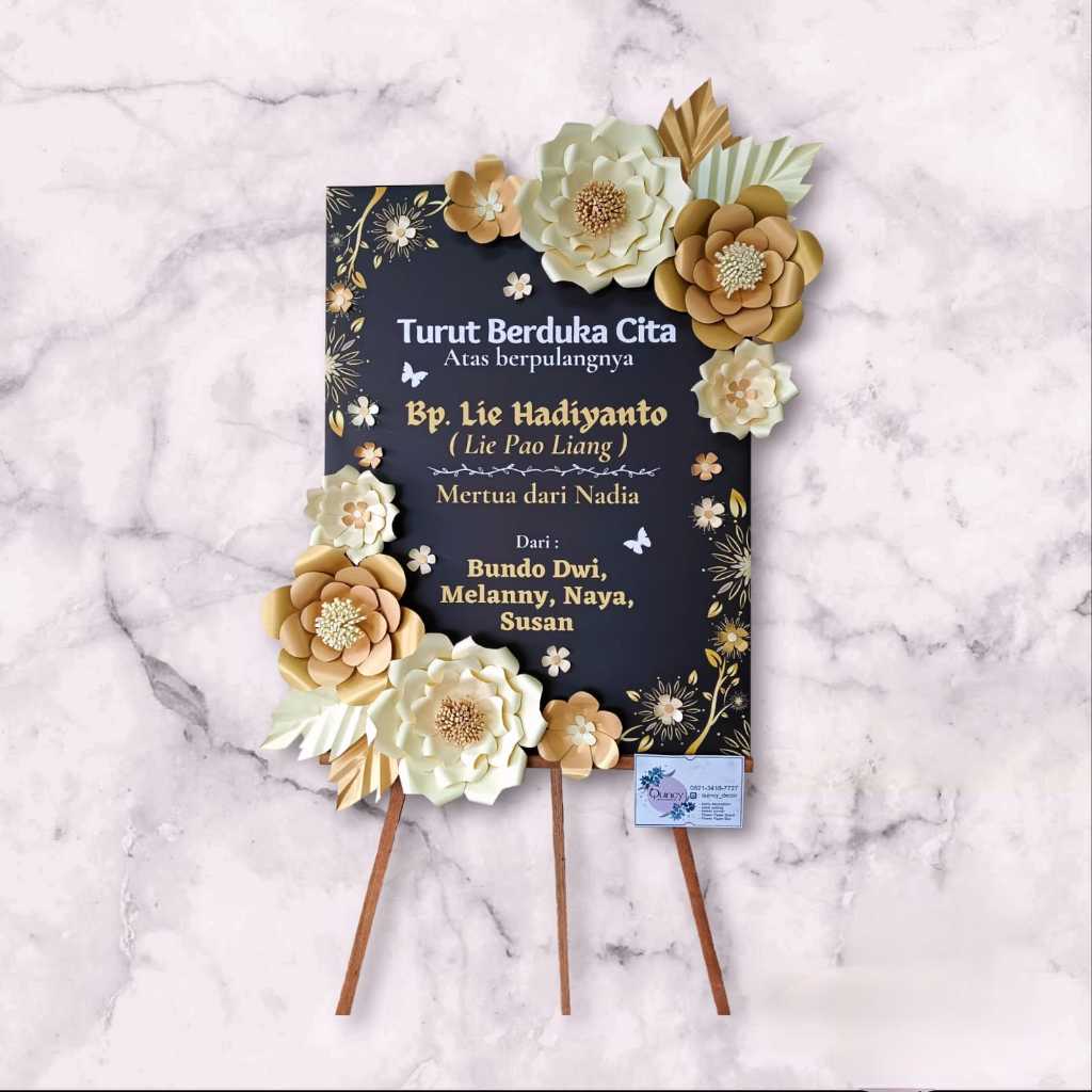 Bunga papan / karangan bunga semarang / Karangan Bunga indoor Size XS