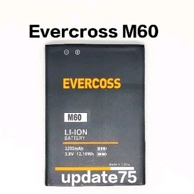 Baterai Batre Evercross M60 / M6 / M6A Batrai Original