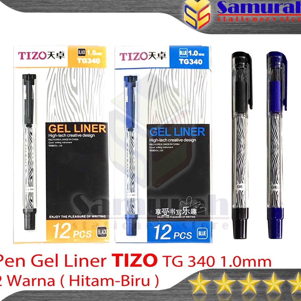 

KODE N1G8 Pen Gel Liner TIZO TG34 1 mm Ballpoint Cair Tebal 1 mili TG 34 Pulpen GelLiner Cabut