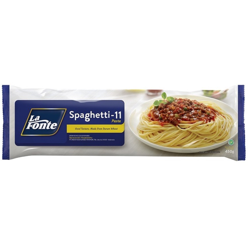 

Promo besar La Fonte Spaghetti 45 gram Spagheti 11 Pasta HALAL