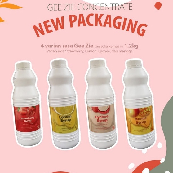 

Suplier1 Geezie Syrup 12Kg Gee Zie Sirup konsentrat Concentrate ALL VARIAN