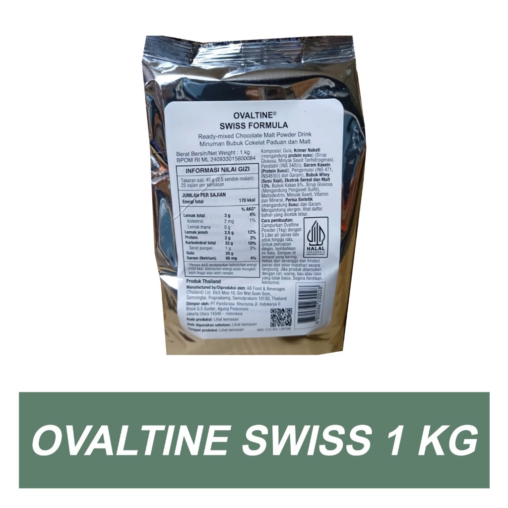 

( Formula ) Ovaltine Swiss 1kg ed Mei 2026 PROMO!! HALAL!!