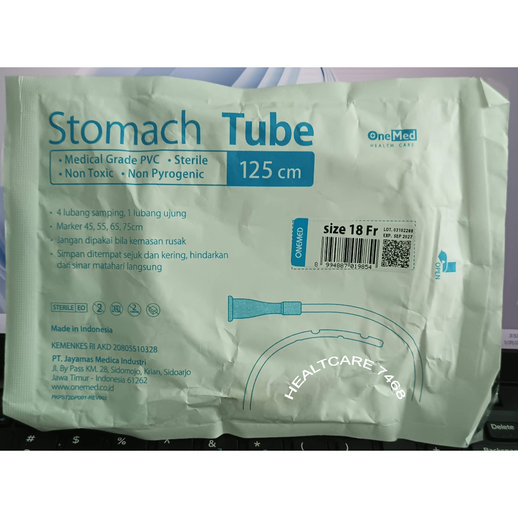 Stomach Tube Onemed NGT Dewasa Feeding Tube Selang Makan Sonde