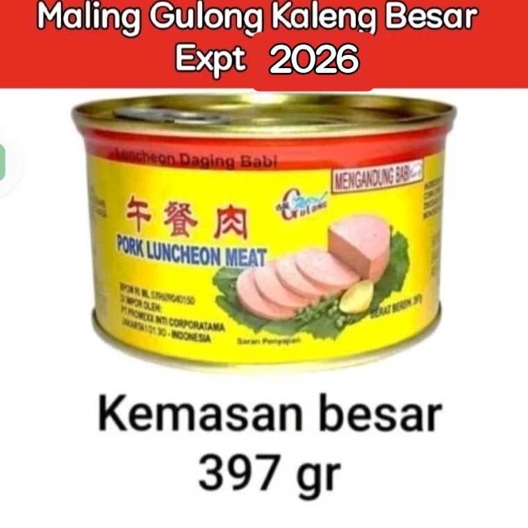 

Terkini Maling Gulong Daging Maling Pork Luncheon Meat GULONG 397 gr