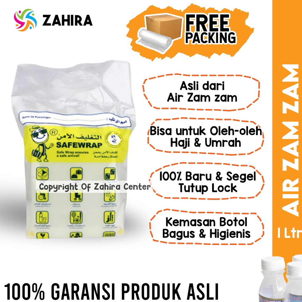 

Promo Max ASLI Air Zam Zam 1 Liter Dari Makah Zamzam Untuk Berbagai Penyakit Oleh oleh Haji Umroh Arab Saudi