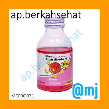 

Hot Sale SIRPLUS SIRUP STROBERI 1ML BOTOL